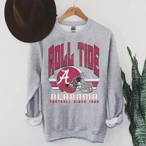 Retro Style Alabama Football Sweatshirt, Graphic Sweater